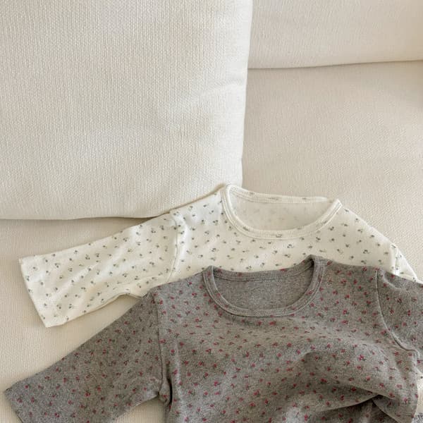 Floral Three-Quarter Sleeve T-Shirt