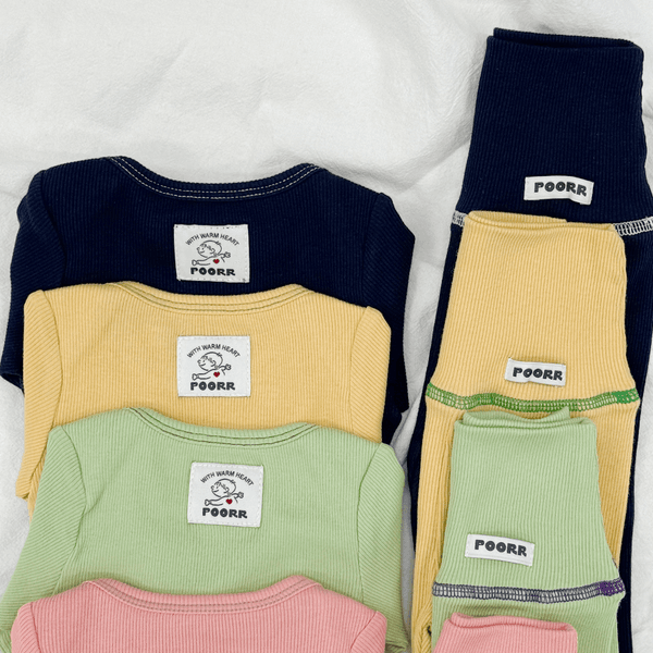 Organic Cotton Baby Bodysuit Set